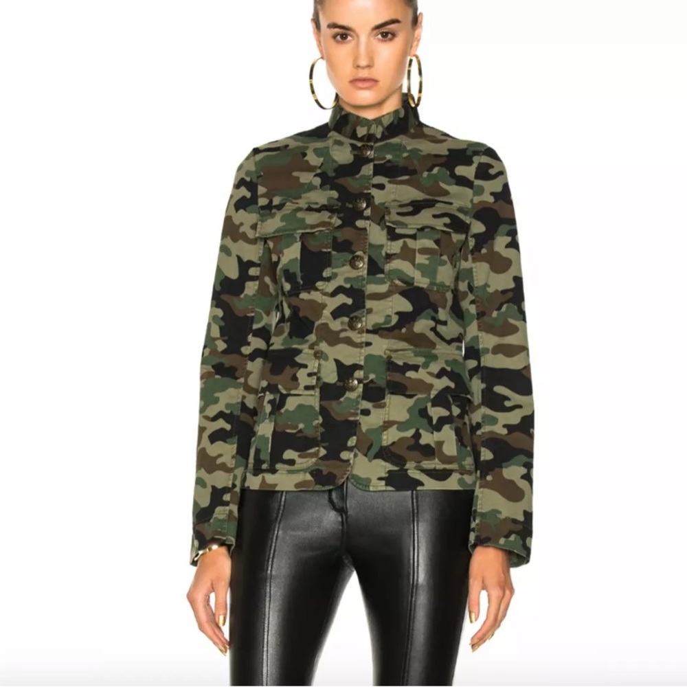 Nili Lotan Cambre Jacket Utility Camo